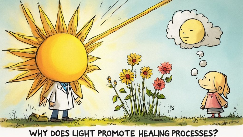 light enhances healing processes