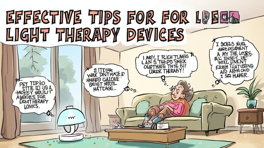 light therapy device tips