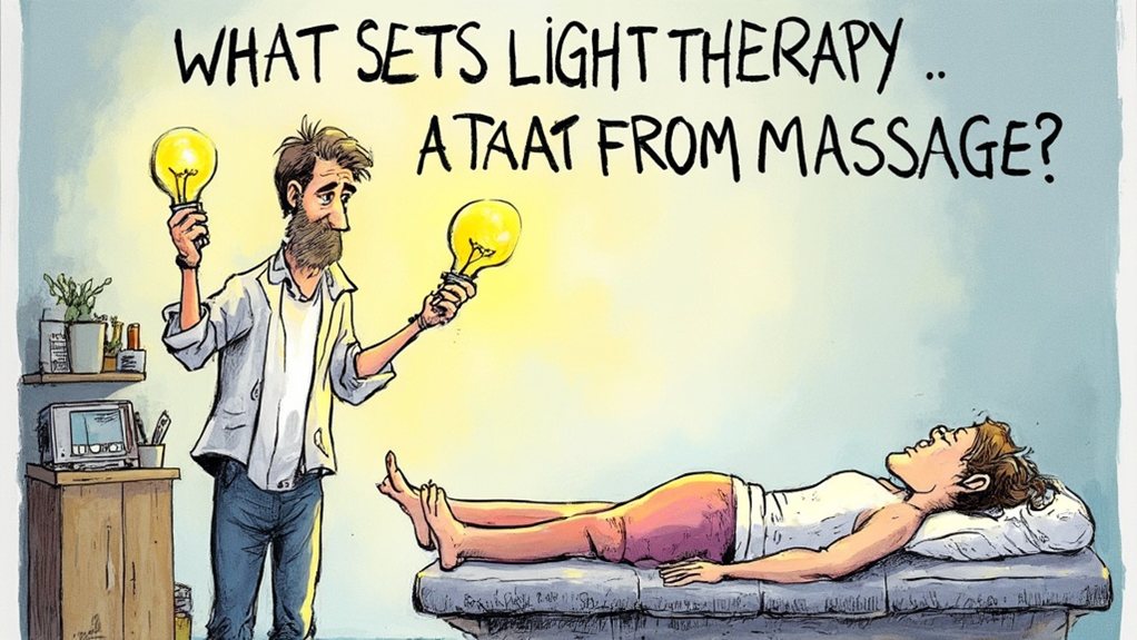 light therapy versus massage