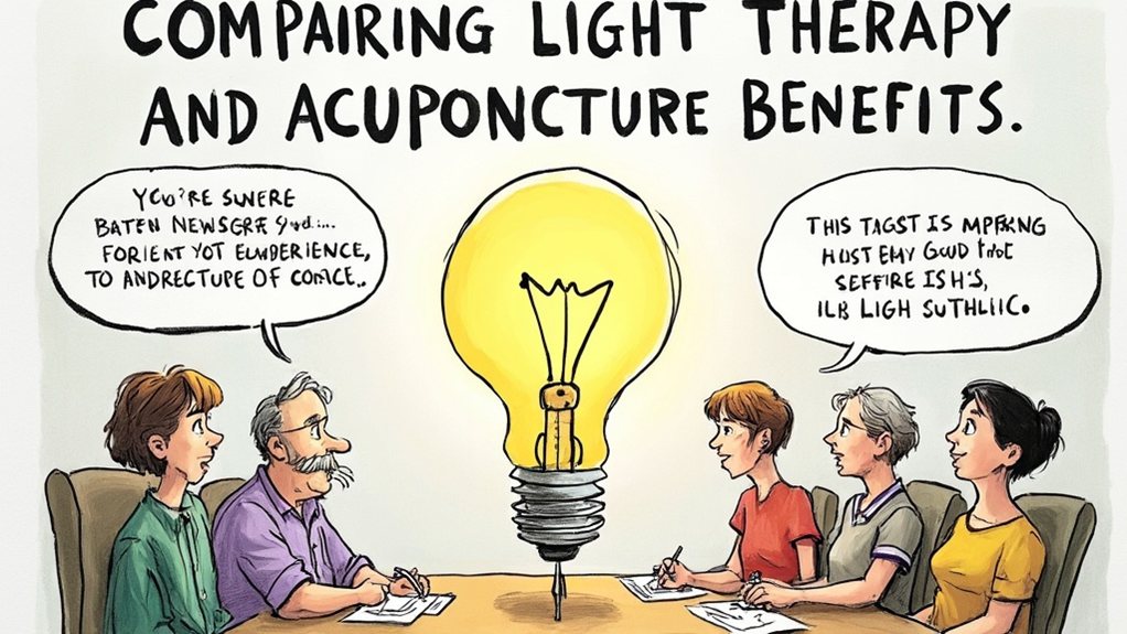 light therapy vs acupuncture benefits