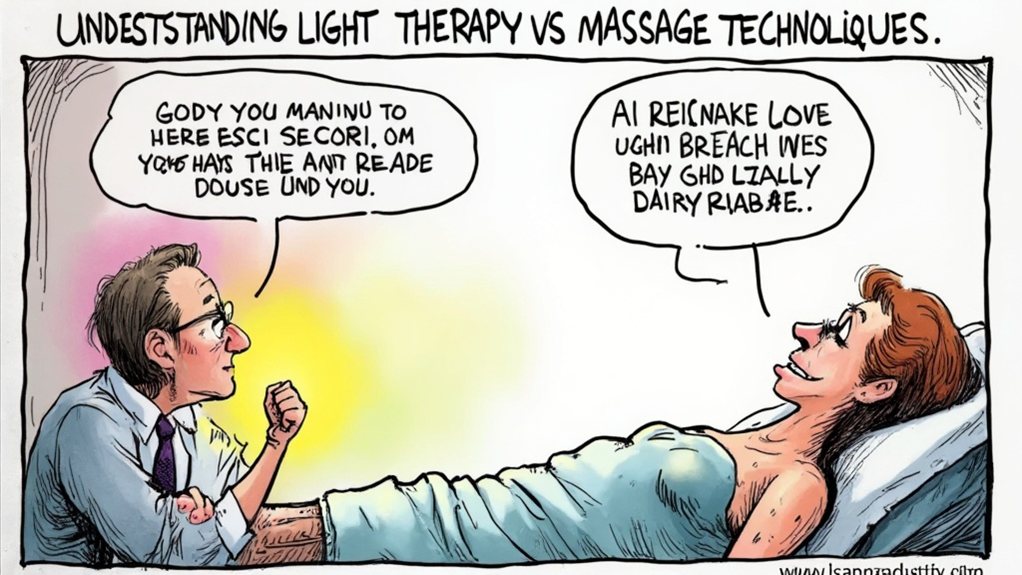 light therapy vs massage