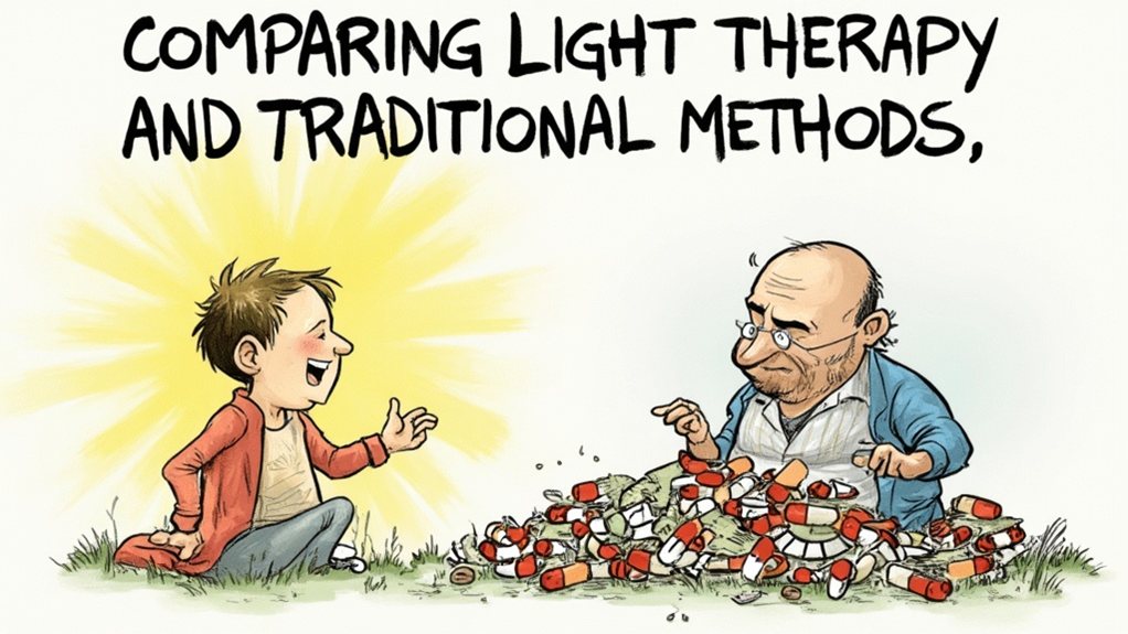 light therapy vs traditional methods