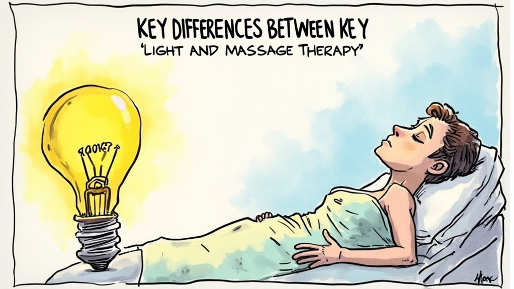 light vs massage therapy differences